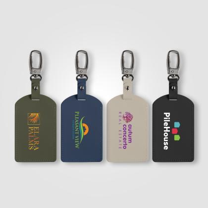 Malm&ouml; Recycled Metal Carabiner Luggage Tag - 6.5 x 17.5 cm