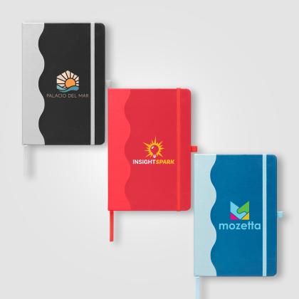 Grete Recycled Wave Pattern Journal - A5