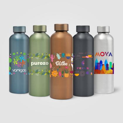 Astrid Recycled Stainless Steel Metallic Bottle - 710 ml