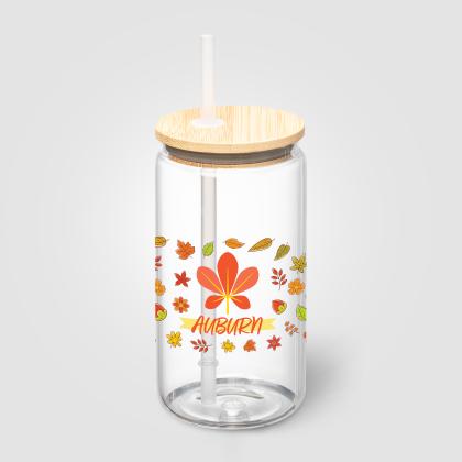C&aacute;diz Glass Bamboo Lid Tumbler - 500 ml