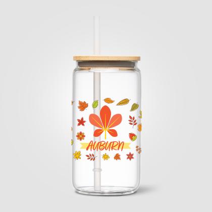 C&aacute;diz Glass Bamboo Lid Tumbler - 500 ml