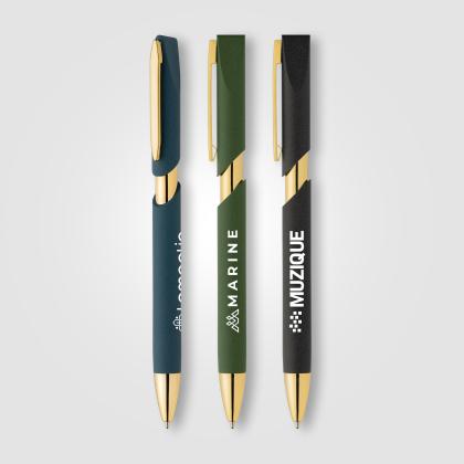 Aurelia Recycled Plastic Gold Trim Pen