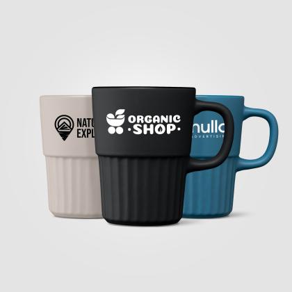 Majesty Ceramic Matte Finish Fluted Mug - 445 ml