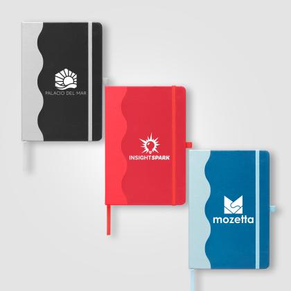 Grete Recycled Wave Pattern Journal - A5