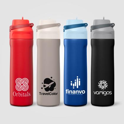 Lynk Stainless Steel Flip-Straw Bottle - 690 ml