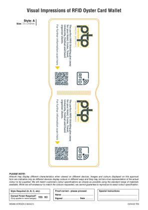 “NOMO Flippa PVC” – RFID shielding oyster travel/bank card wallet