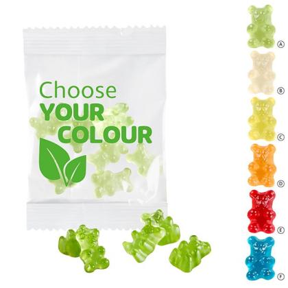 VEGAN 1-colour Premium-Bears, 20 g in a Conventional Bag