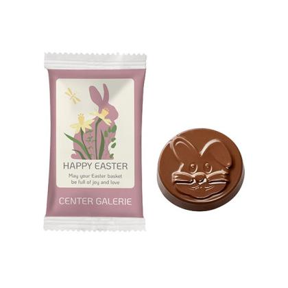 Chocolate Coin Easter Bunny in a Paper Flowpack