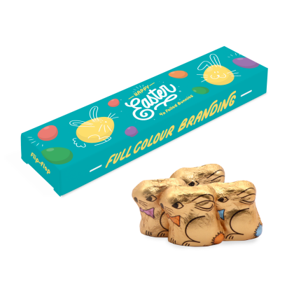 Easter Eco Slim Box - Foiled Bunnies