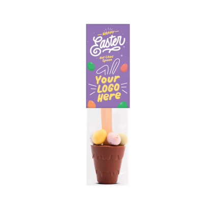 Easter - Info Card - Hot Choc Spoon with Speckled Eggs