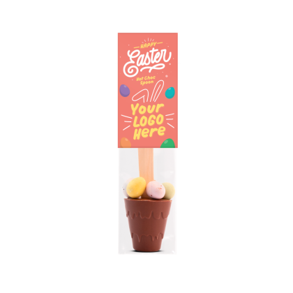 Easter - Info Card - Hot Choc Spoon with Speckled Eggs