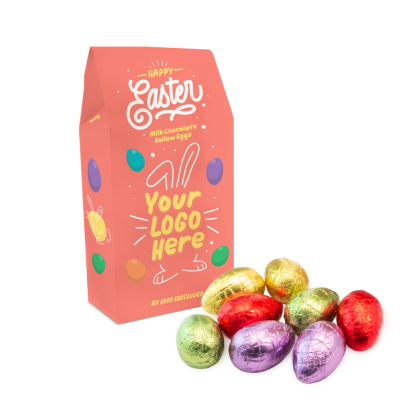 Easter - Eco Carton - Hollow Chocolate Eggs - x8