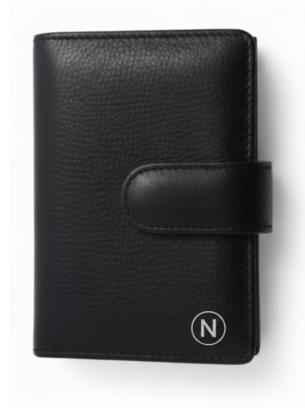 “NOMO Urban”- RFID tri fold minimal wallet – leather & eco options