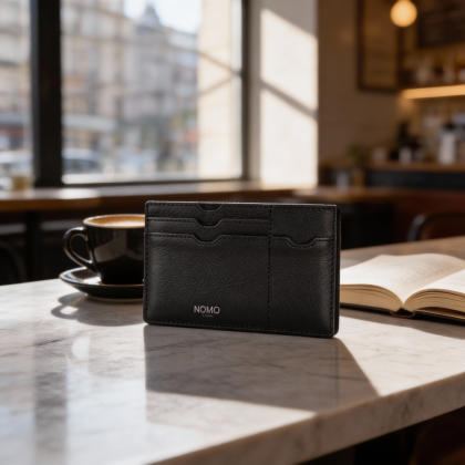 &ldquo;NOMO Air&rdquo; &ndash; smart tech RFID cardholder wallet &ndash; leather & eco options
