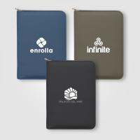 Aurelia Recycled Gold Zip Portfolio - A5