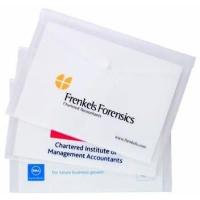 A4/A5 Popper Wallet CLEAR FINISH Black Stud