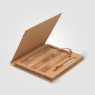 Mysa FSC Wood Hanging Cheese Knife & Board &ndash; 262 x 290 x 25 mm