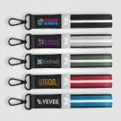 Newport rPET Woven Chevron Snap Trigger Keychain - 19  x 2.5 cm