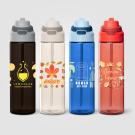 Lynk rPET Flip-Straw Single Wall Bottle - 830 ml
