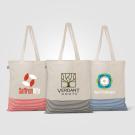 Aro Recycled 5 oz Cotton Micro Stripe Tote Bag - 9.7L