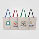 Tonga Recycled 5 oz Cotton Coloured Handle Shopping Tote Bag - 11L