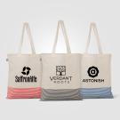 Aro Recycled 5 oz Cotton Micro Stripe Tote Bag - 9.7L