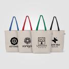 Tonga Recycled 5 oz Cotton Coloured Handle Shopping Tote Bag - 11L