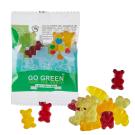 Organic Fruit Gum Bears in a Compostable Bag