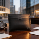 “NOMO Stealth”- RFID travel/bank card – 6 slot minimal wallet- leather & eco options