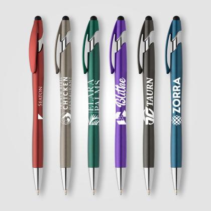 La Jolla Recycled Plastic Metallic Stylus Pen