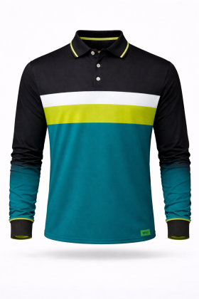 RPET LONG SLEEVE MOTION POLO SHIRT