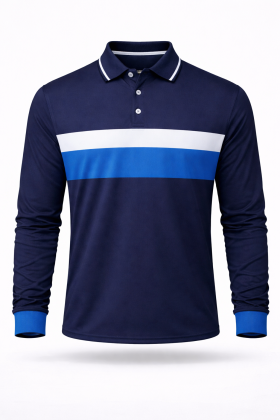 RPET LONG SLEEVE MOTION POLO SHIRT