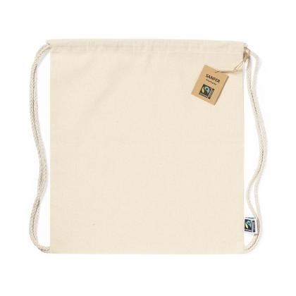 Sanfer Fairtrade Drawstring Bag - NATURAL