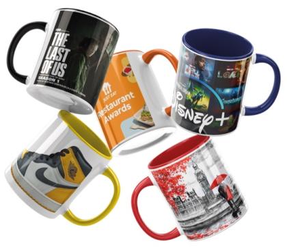 Cambridge Colour-Burst Dye Sublimation Earthenware Mug.