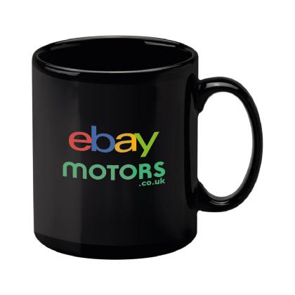 Cambridge Black Dye Sublimation Earthenware Mug