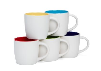 SOHO Matt White/Black Ceramic Mug