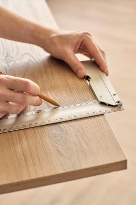 The Camila - Aluminium set square (30cm)