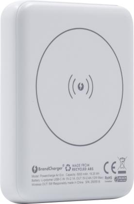 The Powercharge Air - BrandCharger wireless powerbank (5000 mAh)