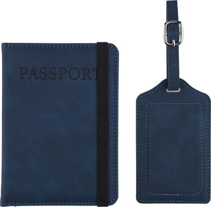 The Zani - Recycled PU passport holder and luggage tag