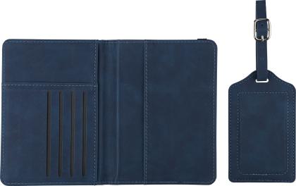 The Zani - Recycled PU passport holder and luggage tag