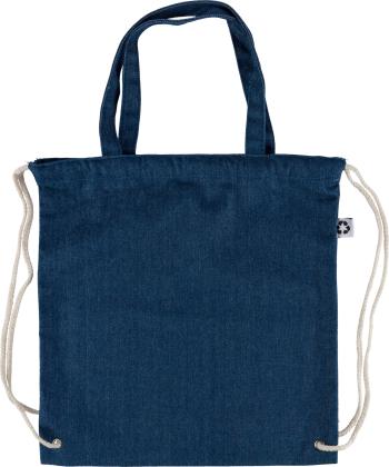 The Dex - Recycled denim drawstring bag