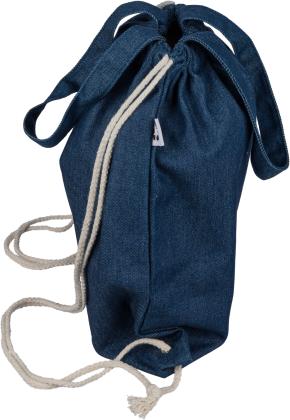 The Dex - Recycled denim drawstring bag