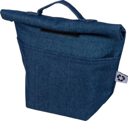 The Mira - Recycled denim cooler roll-top bag