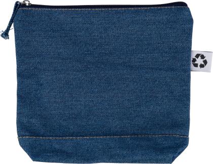 The Orin - Recycled denim cosmetic bag