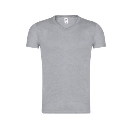 Iconic V-Neck Adult Colour T-Shirt - GREY