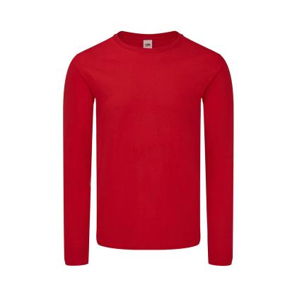 Iconic Long Sleeve T Adult Colour T-Shirt - RED