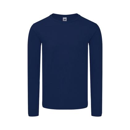 Iconic Long Sleeve T Adult Colour T-Shirt - DEEP NAVY