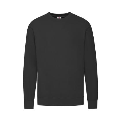 Lightweight Set-In S Adult Sweatshirt - BLACK