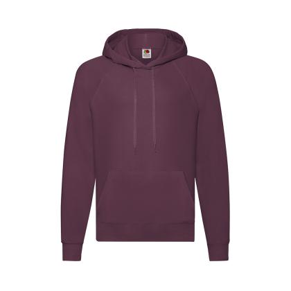 Lightweight Hooded S Adult Sweatshirt - BURGUNDY