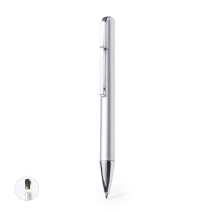 Rond 16 GB USB Ball Pen - SILVER
